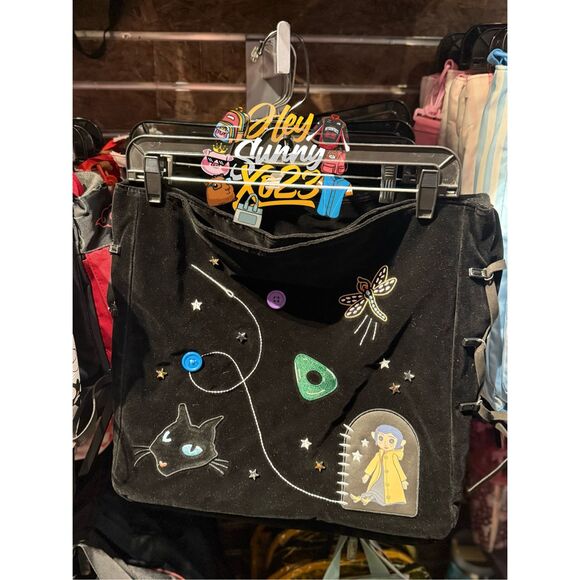 Her Universe Coraline Icon Embroidered Hobo Bag - Picture 1 of 5